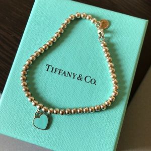 7.5” Tiffany Heart Bracelet